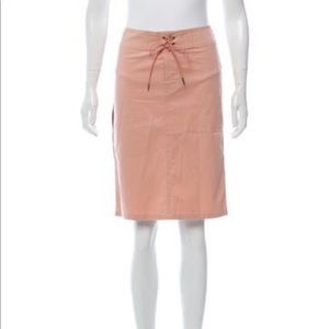 Gucci Lace-Up Knee Length Skirt